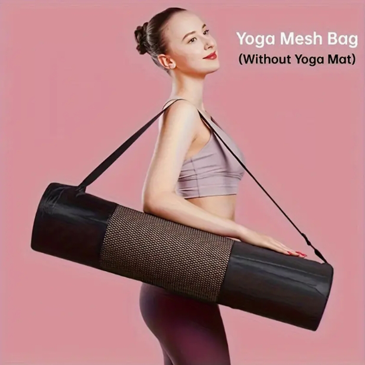Yoga Fitness Mat - حقيبة شبكية لتخزين حصيرة اليوغا قابلة