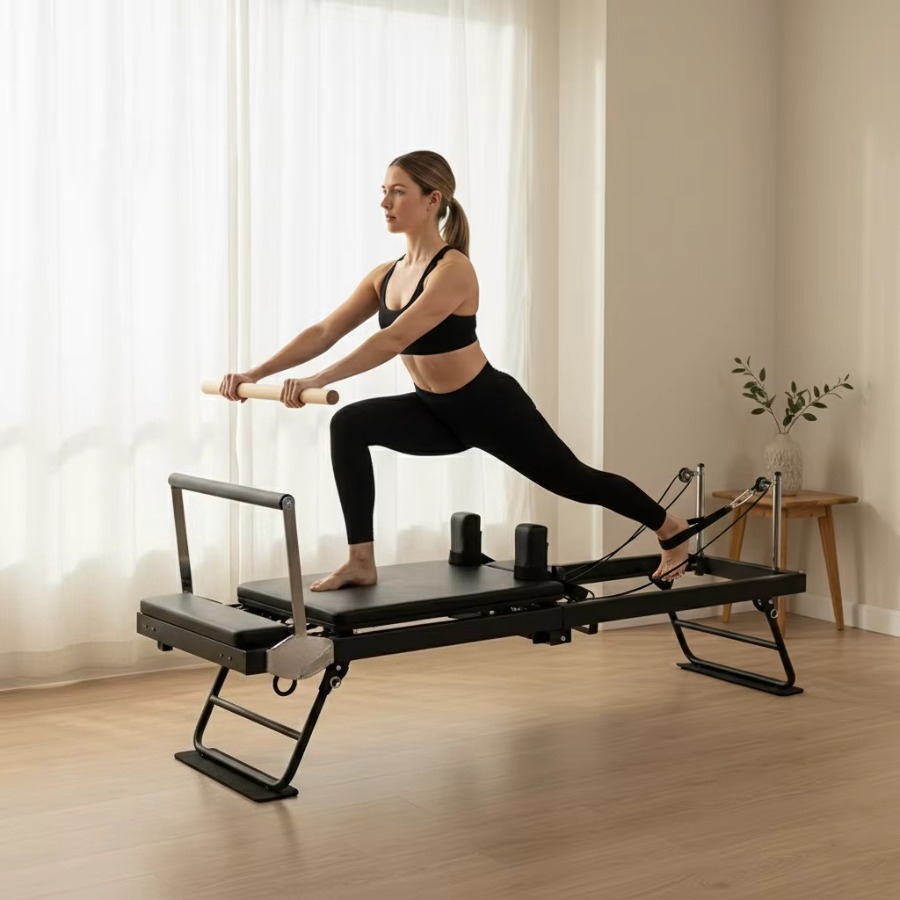 جهاز بيلاتس ريفورمر خشبي عالي  - مراجعة Yoga Fitness Factory وسعره