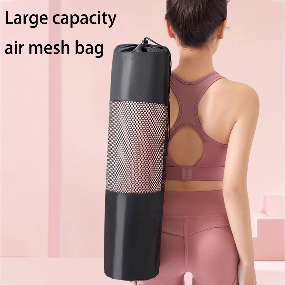 حقيبة شبكية لتخزين حصيرة اليوغ - مراجعة Yoga Fitness Mat وسعره