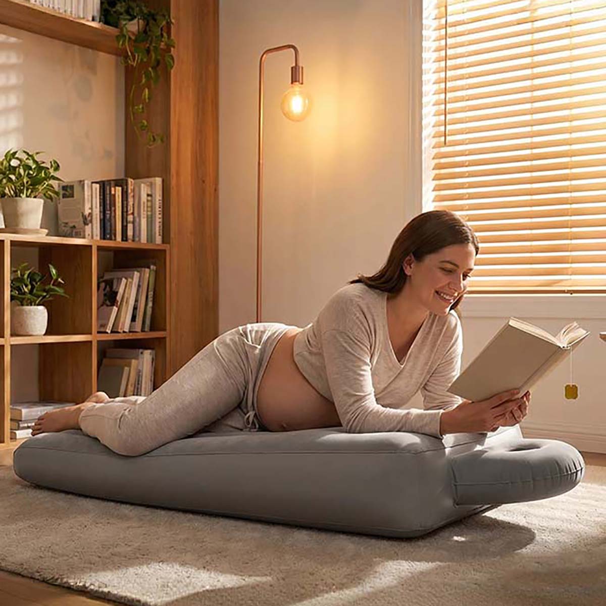 وسادة نوم قابلة للنفخ للحوامل، - مراجعة Yoga Fitness Mat وسعره