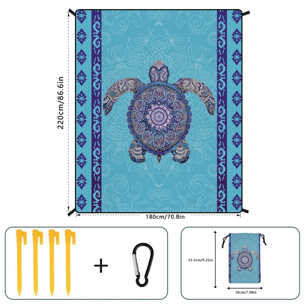 منشفة شاطئ بتصميم شجرة النخيل  - مراجعة Yoga Fitness Mat وسعره